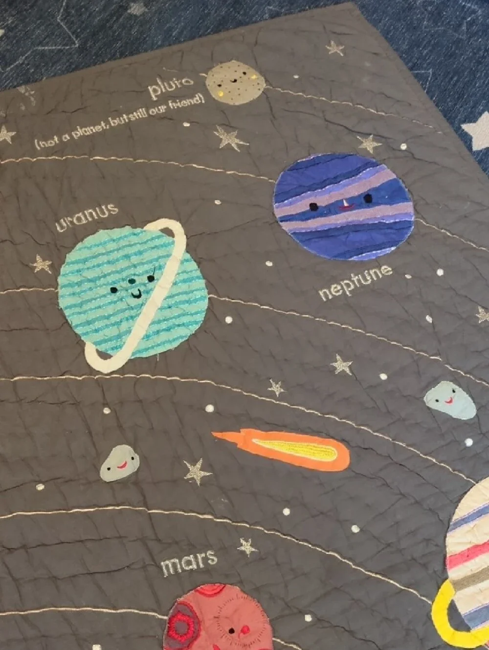 Crate & Kids Crib/Toddler SPACE Quilt 👨‍🚀
